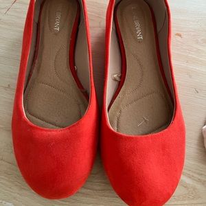 Orange flat shoes - 11
